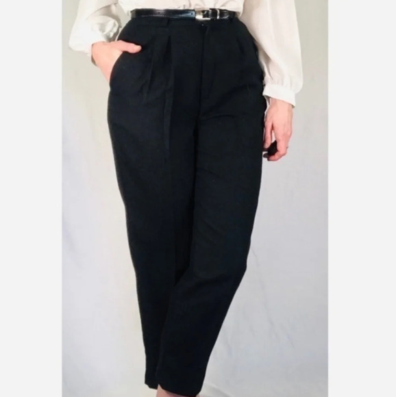 Briggs Petite 90's Heather Gray Pleated Front  Trousers Size Women 16 Petite NEW - Picture 1 of 10